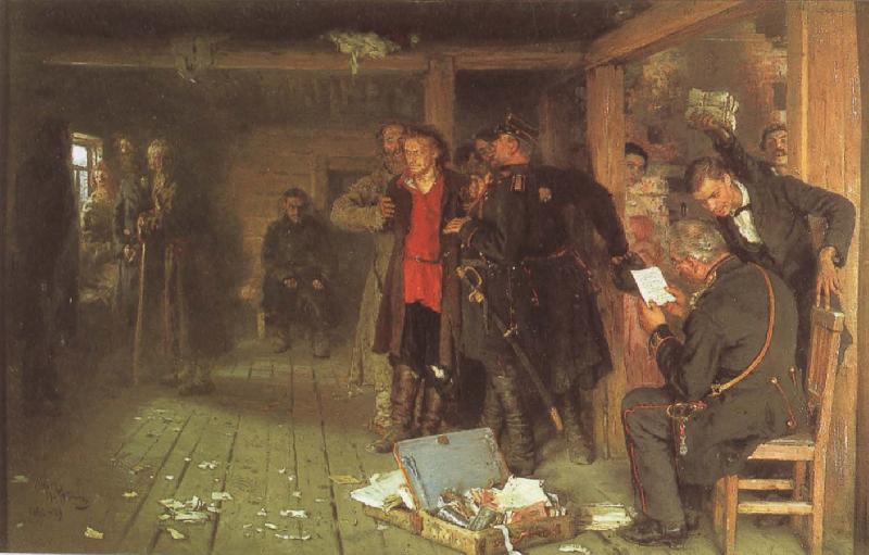 Ilya Repin Arrest Germany oil painting art